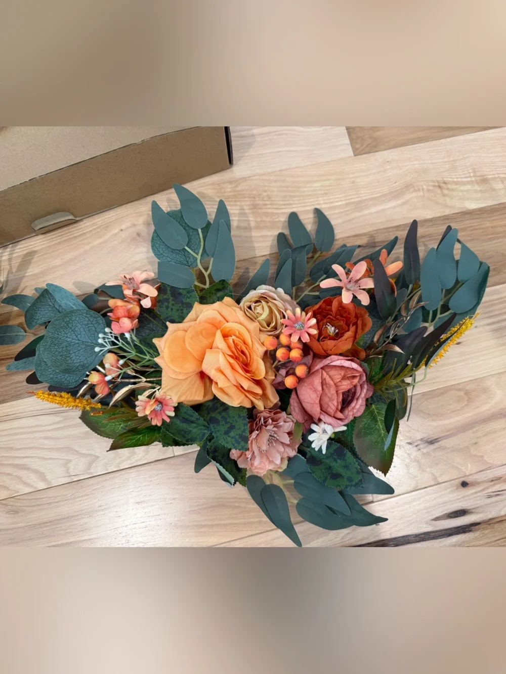 Fall Artificial Floral Swag Centerpiece